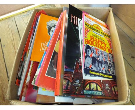 Various theatre, circus and other programs and books (two boxes)