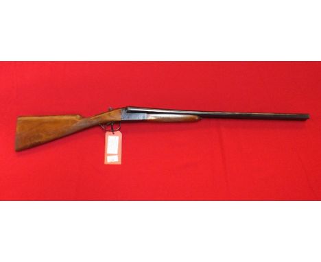 A 12 bore S/S shotgun by Zabala with 26" barrels, S/No.242635, this item can only be purchased by someone with a current vali