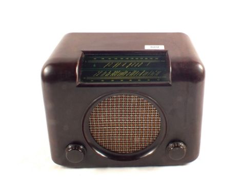 A Bush type Dac 90 brown Bakelite radio