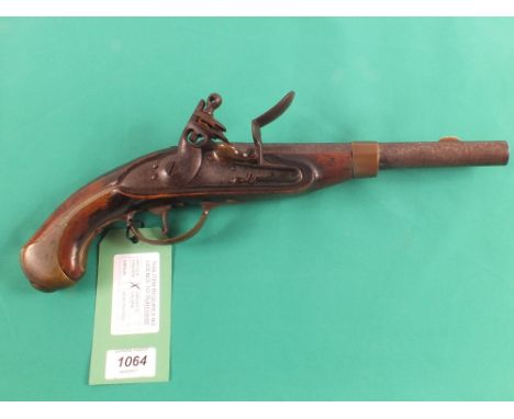 A Cossack Troopers pistol model 1836/1839, this example complete and in working order, it is profusely marked and stamped 184