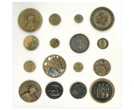 31 S/M/L 19th century pictures buttons of mostly Asian figures.These cards include some really nicely detailed examples of 19