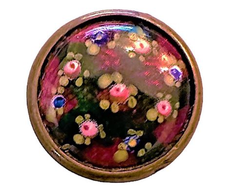 1 Large size 19th century Limoges style enamel button.This beautiful hand painted button was most likely made in Limoges Fran
