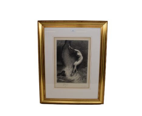 After Gustave Dor&eacute; (1832-1883), an etching on paper, signed G. Dor&eacute; in pencil to lower margin (framed and glaze