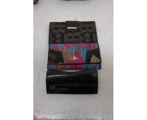 A collection of accessories including a circa 1990's Burberrys printed wallet, a Vivienne Westwood bi fold wallet&nbsp; with 