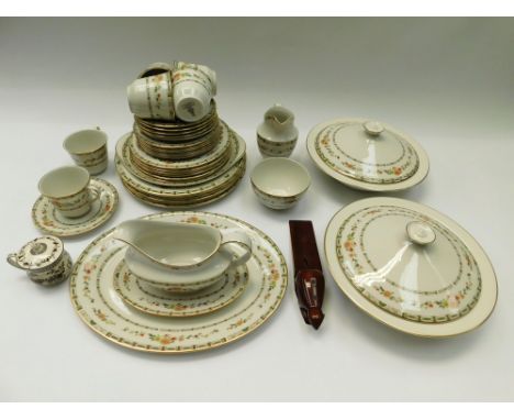 A late 1970s Royal Doulton mosaic garden part dinner and tea service.