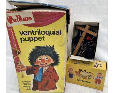  Pelham: A boxed Pelham, Ventriloquial Puppet, 'Boy', in original box, together with Pelham Puppet, 'Poodle', also in box. Ge
