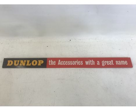 A Dunlop 'The Accessories for The Great Name' shelf strip, in very good condition.