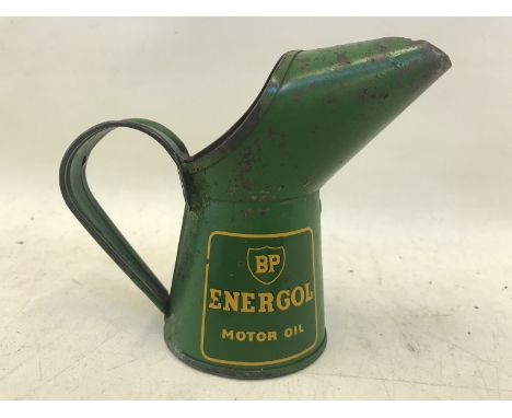A BP Energol Motor Oil gill measure.