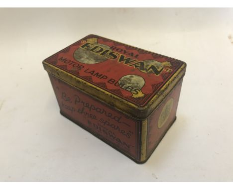 A Royal Ediswan Motor Lamp Bulbs tin. 