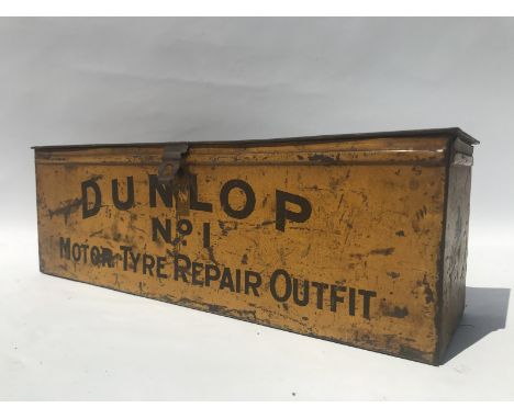 A Dunlop No. 1 motor tyre repair outfit tin.