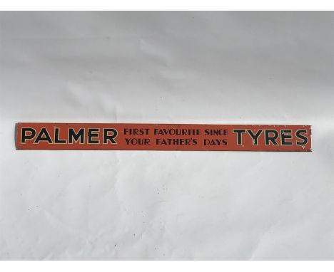 A Palmer Tyres shelf strip, early version. 