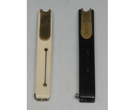 A 19th century quill cutter, by G Buck, Tottenham Court Road [London], 10.5cm long; another (2)