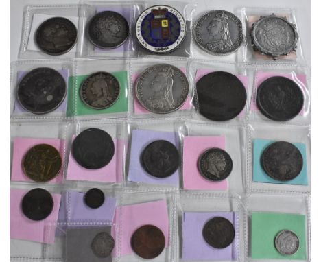 Coins and Tokens, GB, Medieval and Later, including Henry VII, silver penny, 16mm, 0.3g, (1); George III: 1816 half-crown, ob
