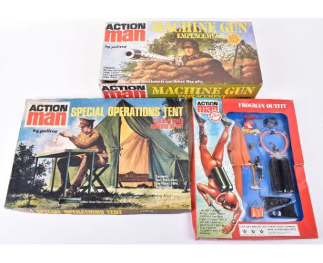 Original Palitoy Action Man Carded Frogman Outfit, orange wet suit, face mask, flippers, oxygen tank &amp; breathing apparatu