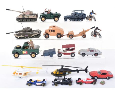 Quantity of Unboxed Diecast models, including Corgi Toys 270 James Bond Aston Martin DB 5, 926 Stromber Helicopter, 930 Drax 