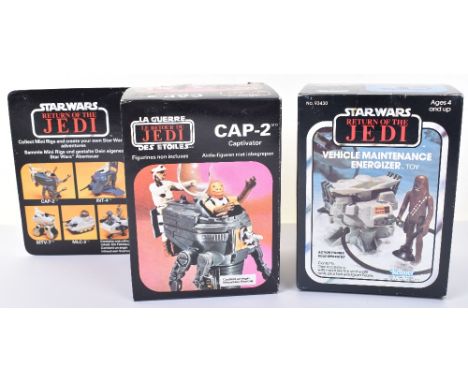 Kenner Star Wars Return Of The Jedi Vehicle Maintenance Energizer and Palitoy General Mills Return Of The Jedi Cap-2 Captivat