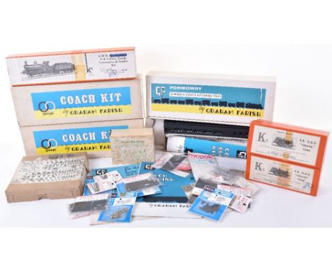 Unmade 00 gauge K’s Kits locomotives and Graham Farish coach kits, K’s Kits GWR 0-6-0 Dean Goods locomotive and tender with m