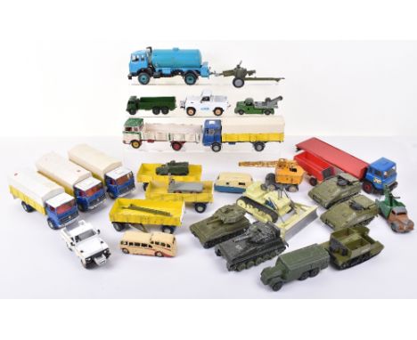 Quantity of Dinky,Corgi &amp; Britains unboxed play-worn Toys, including: 14a BEV truck, 25x Commer break down truck, Observa