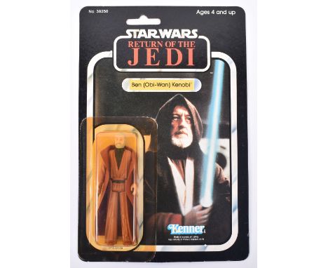 Kenner Star Wars Return Of The Jedi Ben (Obi-Wan) Kenobi  Vintage Original Carded Figure, 3 ¾ inches mint, with a very good y