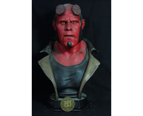 HELLBOY; a large Sideshow Collectables 'Hellboy II The Golden Army' bust, limited edition no. 270/500 with manufacturer's sta