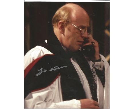 Frank Williams signed 10x8 colour Dads Army photo. English actor best known for playing Timothy Farthing, the vicar in the BB