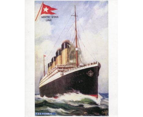 Titanic Memorabilia Collection Of RMS Titanic Memorabilia Consisting Of Two 8x10 Prints, A Reproduction Menu, A Reproduction 