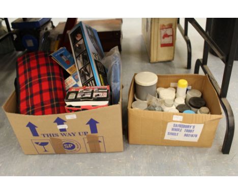 Two boxes of tools and fixings