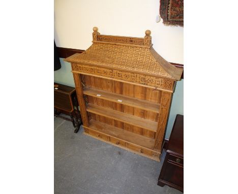 Oriental spice rack of pagoda form