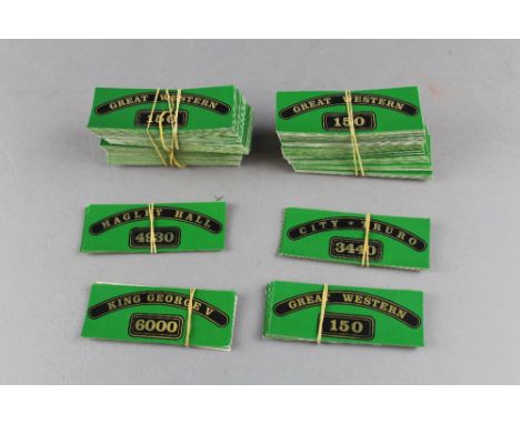 GWR engine name stickers etc