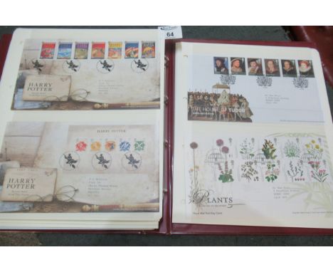 Great Britain collection of First Day Covers in maroon album. 2002 to 2013. Commemoratives and mini-sheets.(B.P. 21% + VAT) 