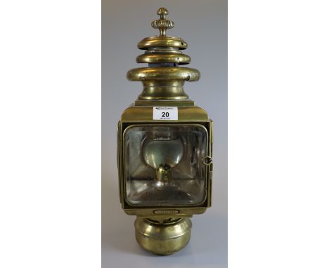 19th Century French brass carriage lamp marked L. Bleriot.(B.P. 21% + VAT) 