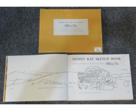 'Desert Rat Sketch Book, wirtten and illustrated in full color' by Clifford Saber. First Edition.(B.P. 21% + VAT) 