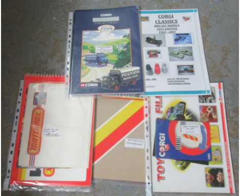 Collection of Matchbox and Corgi collectables catalogues and journals, various.(B.P. 21% + VAT) 