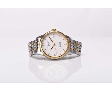 Tissot: A gentleman's bi-colour stainless steel bracelet watch Model: Le Locle Reference: L164/264-1Date: Circa 2021Movement: