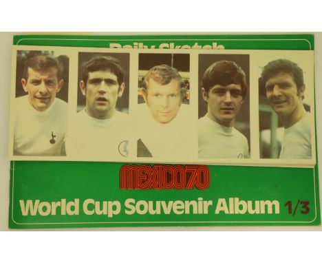 Daily Sketch Mexico 70 World Cup souvenir album with full set of uncut cards. P&amp;P Group 1 (£14+VAT for the first lot and 