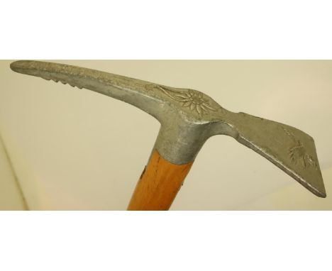 Bavarian inter-war period ice stick with eagle and edelweiss decal. P&amp;P Group 2 (£18+VAT for the first lot and £3+VAT for