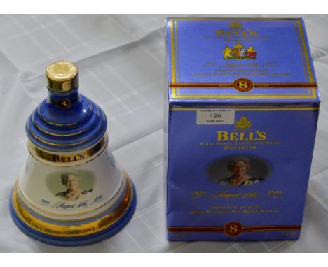 BELL'S EXTRA SPECIAL OLD SCOTCH WHISKY DECANTER - TO CELEBRATE 100 YEARS OF THE QUEEN MOTHER, SEALED & WITH ORIGINAL BOX - 70