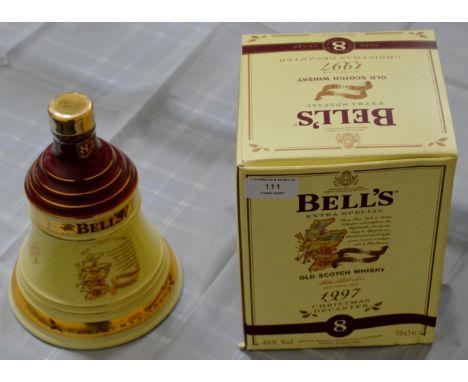 BELL'S WADE WHISKY DECANTER - CHRISTMAS 1997 - SEALED & IN ORIGINAL BOX - 40%, 70CL     