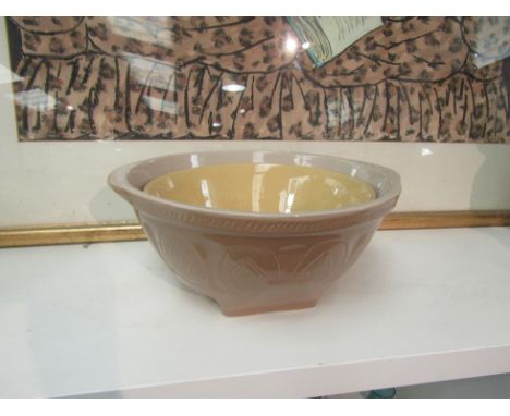 A Thomas Plant ceramic mixing bowl and another 