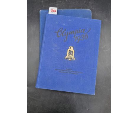 BERLIN OLYMPICS 1936:&nbsp;'Die Olympischen Spiele 1936..': Cigaretten-Bilderdienst Altona-Bahrenfeld, 1936: 2 vols, publishe