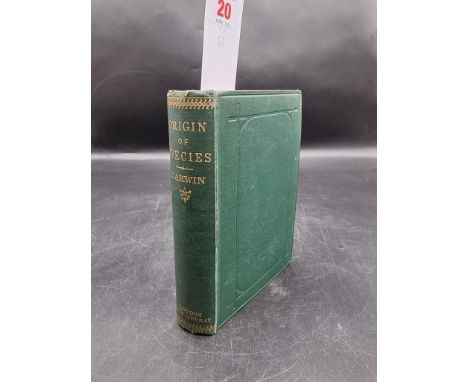 DARWIN (Charles):&nbsp;'The Origin of Species by means of Natural Selection...', London, John Murray, 1882: 6th edition (twen