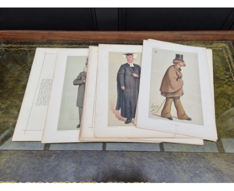 VANITY FAIR PRINTS:&nbsp;collection of 46 misc. Vanity Fair prints published Day &amp; Son 1875, some with accompanying biogr