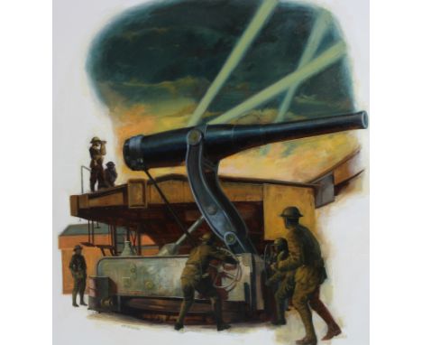 Shannon Stirnweis (Arizona, New York, New Hampshire Oregon, B. 1931) "Fort Rodd Hill" Signed lower left. Oil on Illustration 