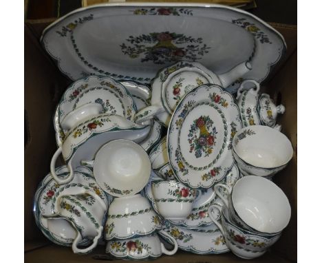 Assorted Spode "Avondale" pattern dinner wares