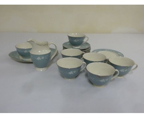 Royal Doulton Reflection TC1008 teaset to include cups, saucers, milk jug and sugar bowl in original packaging