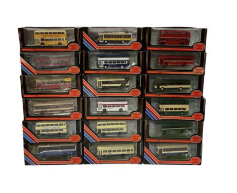 Eighteen Exclusive First Editions 1:76 scale diecast buses and coaches, boxed (18)