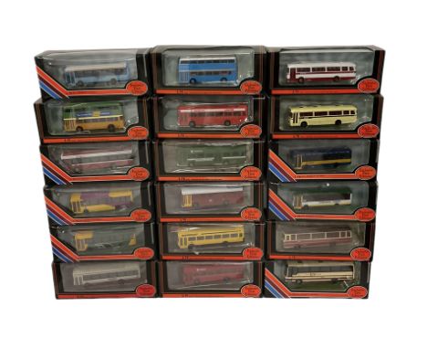 Eighteen Exclusive First Editions 1:76 scale diecast buses and coaches, boxed (18)