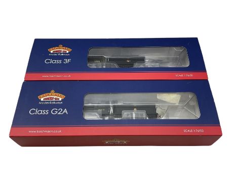Two Bachmann '00' gauge locomotives, 31-625 Class 3F 43474 and 31-476A Class G2A 49402 (2)
