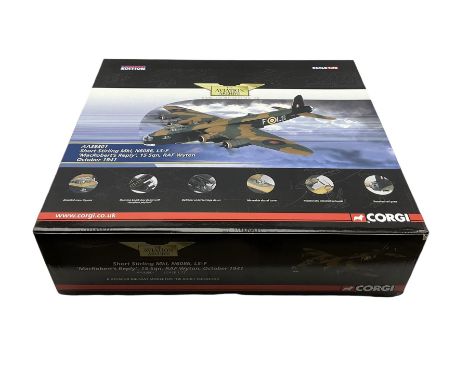 Corgi The Aviation Archive 1:72 scale limited edition diecast model Short Stirling MkI, N6086, LS-F 'MacRobert's Reply', 15 S