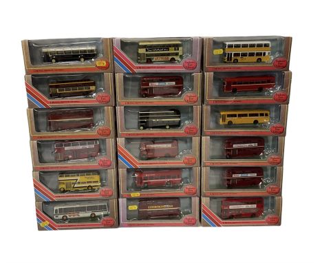 Eighteen Exclusive First Editions 1:76 scale diecast buses and coaches, boxed (18)